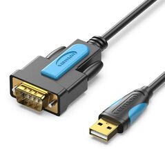 VENTION USB 2.0 A Male to DB-9 RS232 Serial Adapter Cable 1M Black (VAS-C02-B100) (VENVAS-C02-B100) έως 12 άτοκες Δόσεις