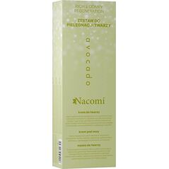 Nacomi Rich & Comfy Regeneration Avocado zestaw krem do twarzy 40ml +  krem pod oczy 15ml + maska do twarzy 40ml