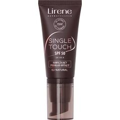 Lirene Single Touch SPF50 Nawilżający podkład kryjący 02 Natural, 30 ml