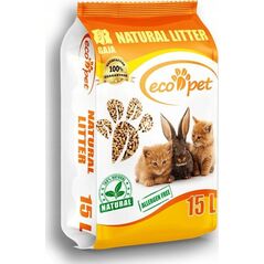 Żwirek dla kota Gaja Eco-Pet Drewniany Żwirek dla kota i ściółka dla małych zwierząt 35L
