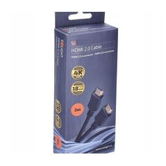 Solight HDMI kabel s Ethernetem, HDMI 2.0 A konektor - HDMI 2.0 A konektor, blistr, 3m
