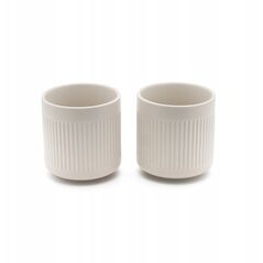1x2 Bredemeijer Teebecher Skagen 300ml weiß Steingut       147053