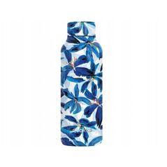 Quokka Solid - Butelka termiczna ze stali nierdzewnej 510 ml (Blue Hibiscus)