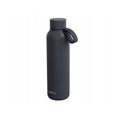 Quokka Solid With Strap - Butelka termiczna ze stali nierdzewnej 630 ml z paskiem (Slate)