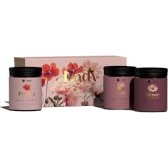 HiSkin Lady Flowers Zestaw sól do kąpieli, 200 ml + peeling do ciała, 200 ml + masło do ciała, 200 ml