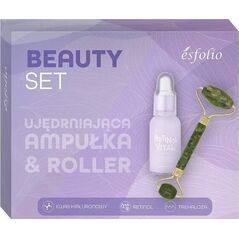 Esfolio Beauty ujędrniająca ampułka 30ml + roller z jadeitu