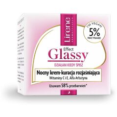 Lirene Effect Glassy Nocny Krem Kuracja Rozjaśniająca 50ml