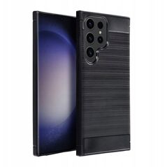 ETUI CARBON CASE DO SAMSUNG S25 ULTRA CZARNA NAKŁADKA ETUI PLECKI