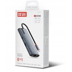 ColorWay 6-in-1 Docking Station | CW-HUB03 | 100 W