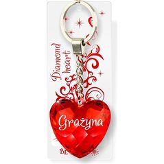 Breloczek Be Happy Brelok Serce Diamentowe - Grażyna (BEHA0052)