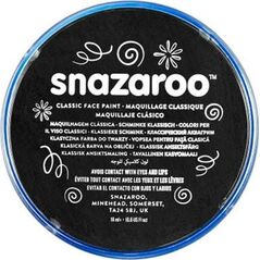 Akson Farba do twarzy i ciała czarna Snazaroo 18 ml