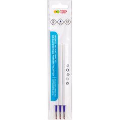 Wkłady do długopisu automatycznego wymazywalne 0.5mm niebieskie 3s w etui