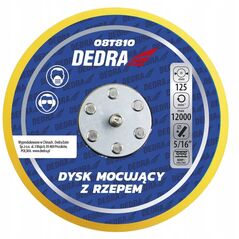 Dysk mocujący z rzepem 125mm do polerek mimośrodowych