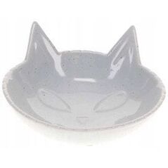 DUVO+ MISKA CERAMICZNA DLA KOTA 175ml     JASNOSZARA 14x14x6.5cm  15508