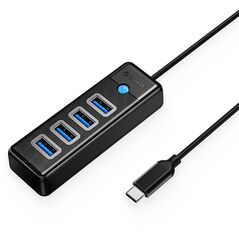 Hub rozdzielacz PW4U-C3 USB-C - 4x USB-A - czarny Hub rozdzielacz PW4U-C3 USB-C - 4x USB-A - czarny