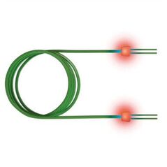 saCon światłowodowy kabel krosowy LED duplex 50/125m OM3, LC/SC, turkusowy, 2 m