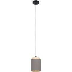 Pendant lamp EGLO ALBARIZA, 1 x E27, max 40 W, wood/cappuccino color, o16 x h110 cm