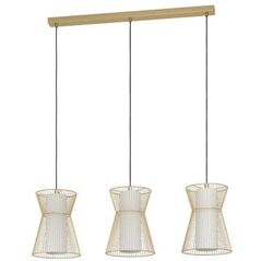 Pendant lamp EGLO MASETA, 1 x E27, max 3 x 40W, white/gold color, h110 cm