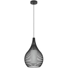 Pendant lamp EGLO Razoni, 1 x E27, 40W, black, o32.5 x h110 cm