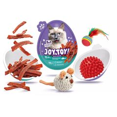 JOY&TOY! SNACK SUPRISE DLA KOTA 2w1       ZABAWKA+SMAKOŁYK 20g TUŃCZYK   /18