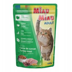 MIAU MIAU saszetka 100g INDYK SOS /24
