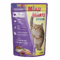 MIAU MIAU saszetka 100g STERIL KURCZAK    SOS /24