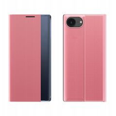 Etui New Sleep Case pokrowiec z klapką i podstawką na iPhone 16e - różowe