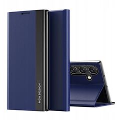 Etui Sleep Case Pro na Samsung Galaxy S25 Edge z klapką i podstawką - niebieskie