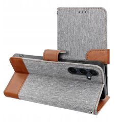Kabura JEANS Book do SAMSUNG S25 Edge szary