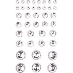 KRYSZTAŁKI SAMOPRZYLEPNE, 40 SZT. CRYSTAL