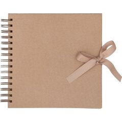 ALBUM DO ZDOBIENIA 20,5 CM X 20,5 CM - KRAFT (40 KARTEK)