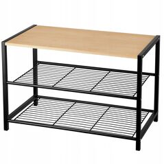 PÓŁKA REGAŁ STOJAK NA BUTY 3-POZIOMOWA 60X30X39CM BRUNBESTE BB-3535