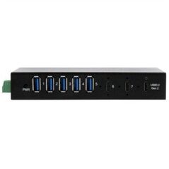EX-12297HMS 7-portowy metalowy HUB USB 3.2 Gen 2x1 z 2 portami USB-C i 5 portami USB-A 3.2 Gen 1