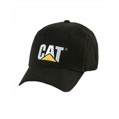 Hat with a peak CAT, black