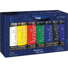 PAINT ACRYLIC 6 COLOURS 75ML 28260