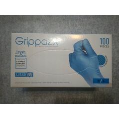 Disposable nitrile gloves with rough palm GRIPPAZ-245VB, size L, 100pcs.