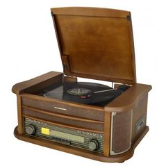 GRAMOFON SOUNDMASTER NR560 CD/MP3 KASETA USB BT FM, NAGRYWANIE USB, 2x5W