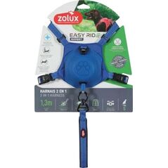 ZOLUX Szelki dla psa ze smyczą automatyczną Easyride S niebieskie