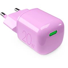 Ładowarka sieciowa Puro 20W GaN USB-C - różowa
