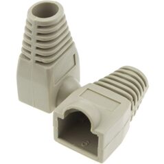 Osłonka wtyku RJ45 szara 10 sztuk