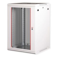 ROLINE 19 Szafa ścienna Basic Plus 18U, 600x600 BxT szara
