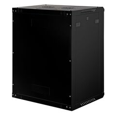 ROLINE 19 Szafa ścienna Basic Plus 15U, 600x450 BxT czarna