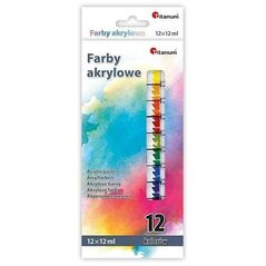 Farby akrylowe 12 kolorów
