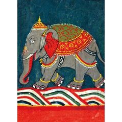 Museums & Galleries Karnet B6 z kopertą - Caparisoned Elephant