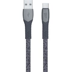 Kabel USB RivaCase USB-A - USB-C 1.2 m Szary (PS 6102 GR12)