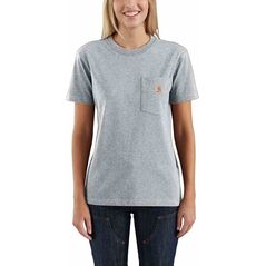Carhartt Koszulka Carhartt WK87 Workwear Pocket S/S Grey