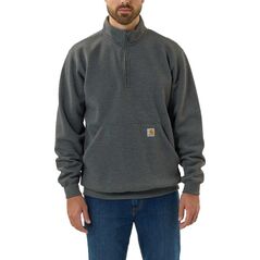 Carhartt Bluza Carhartt Quarter Zip Midweight Mock Carbon