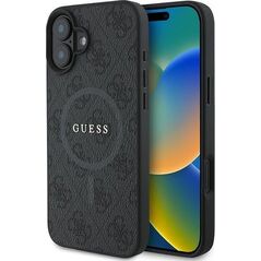 Guess Guess GUHMP16MG4GFRK iPhone 16 Plus 6.7" czarny/black hardcase 4G Ring Classic Logo MagSafe