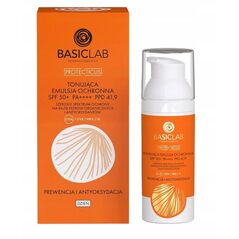 Βασική προστατευτική γαλάκτωμα με χρώμα SPF 50+ Πρόληψη και Αντιοξειδωτική δράση 50ml