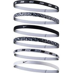 Nike Opaska do włosów Nike Printed Headbands 6 szt biało czarne (N.000.2545.176)